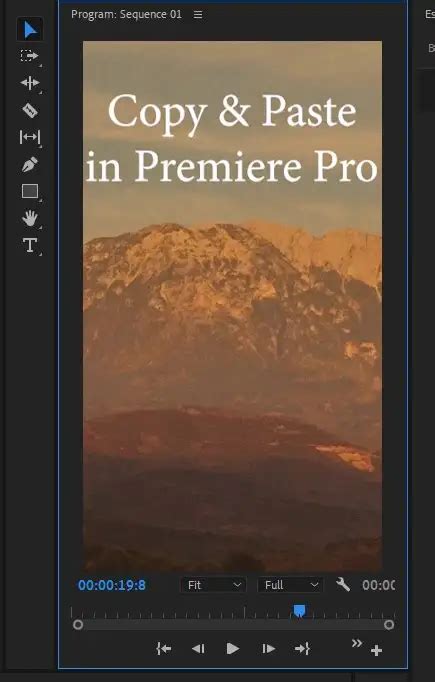 adobe premiere pro copy and paste.